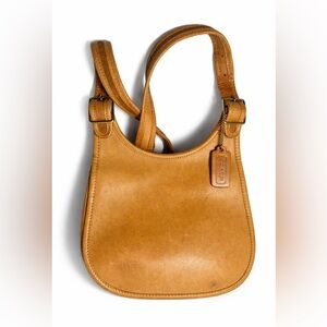 Vintage coach small saddle bag
